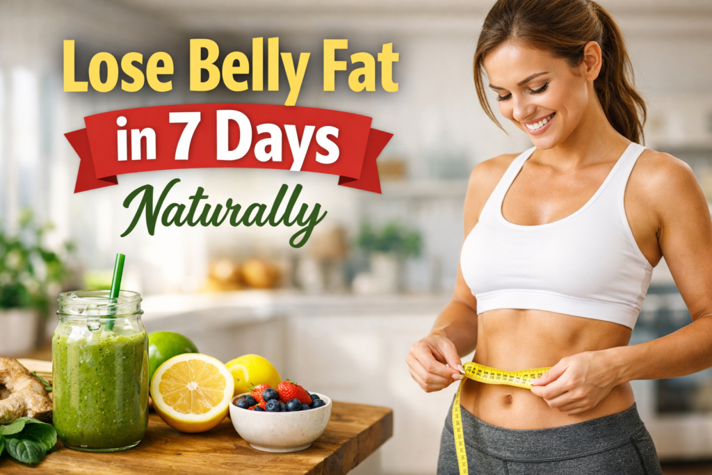 How to Lose Belly Fat Naturally in 1 Week